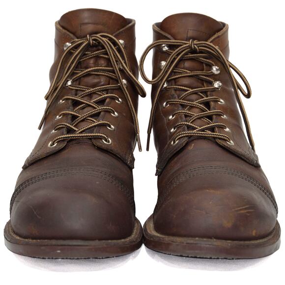Red Wings IRON RANGER® Men\'s 6-Inch Amber Harness Leather Boots Size 12